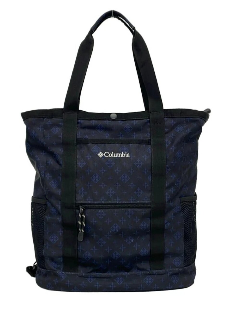columbia Black Navy Nylon Backpack